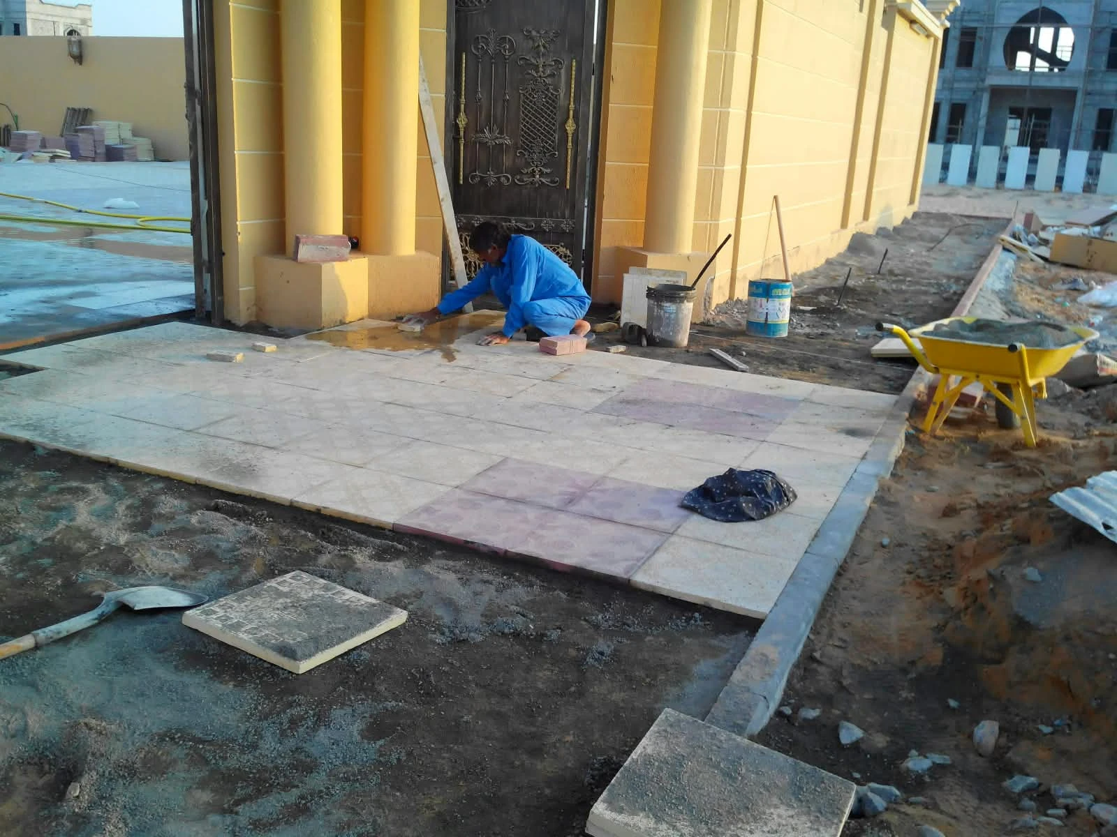 External surface installation works