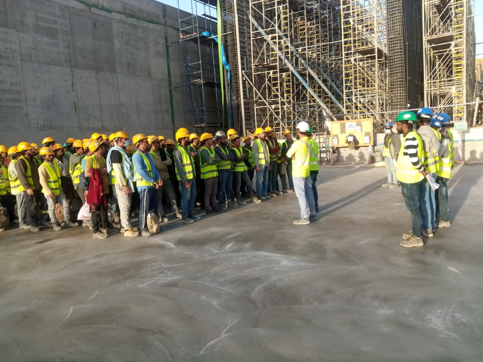 Workforce on site